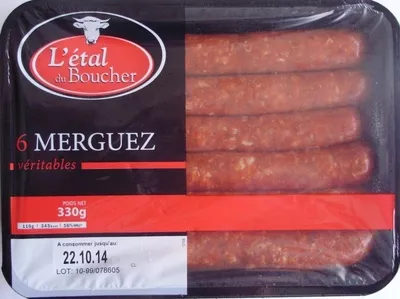 6 Merguez véritables L'étal du Boucher, Lidl Stiftung & Co. KG 330 g , code 20061210