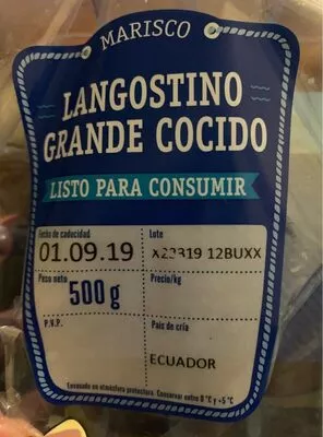 Langostino grande cocido Gambastar 500 g, code 20078423