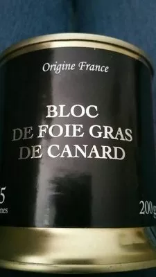 Bloc de foie gras de canard succès gourmand 200 g, code 20092733