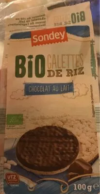 Galettes de riz chocolat au lait Sondey 100 g e, code 20115777