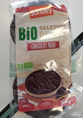 Galettes de Riz au Chocolat Noir BIO Sondey, Biotrend 100 g (6 x 16,6 g), code 20116705