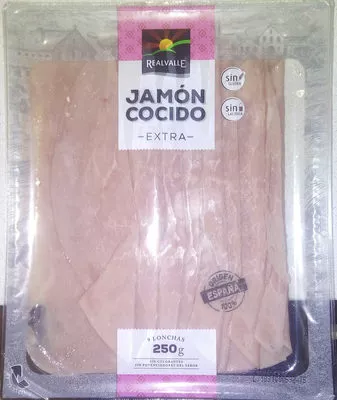 Jamón cocido Realvalle 250 g, code 20125332