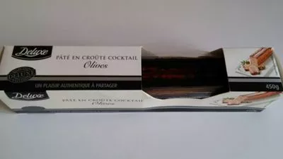 Pâté en croûte cocktail Olives Deluxe 450 g, code 20134327