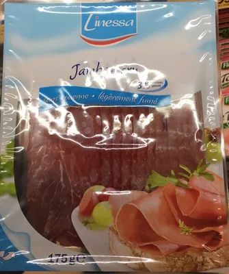 Jambon cru légèrement fumé Linessa 175 g, code 20150952