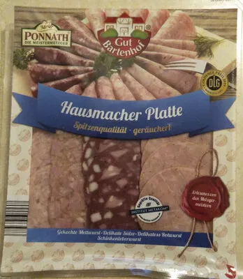 Hausmacher Platte Gut Bartenhof, PONNATH DIE MEISTERMETZGER 150 g, code 20169398