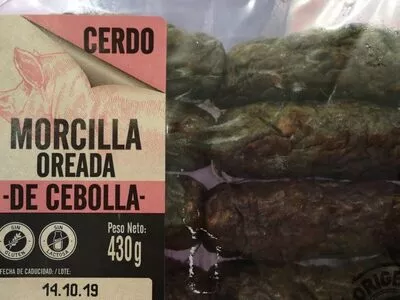 Morcilla oreada de cebolla Lidl , code 20184605