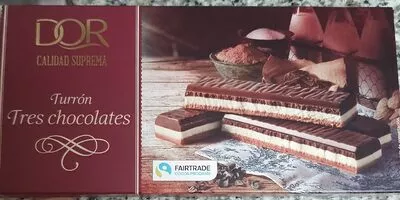 Turrón Tres chocolates Dor 200 g, code 20186548