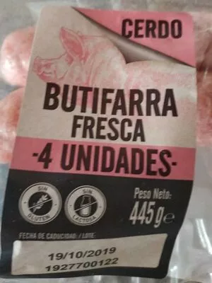 Butifarra fresca de cerdo  445 g, code 20187200