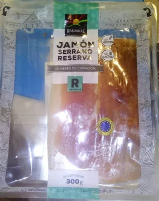 Jamon serrano reserva Realvalle 300 g, code 20188016