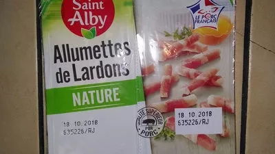 Allumettes de lardons nature Saint Alby 100 g, code 20198411