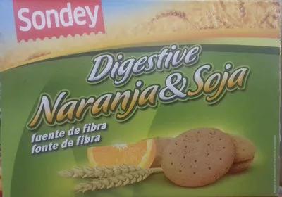 Galletas Digestive Naranja & Soja Sondey 800 g (2 x 400 g), code 20204365