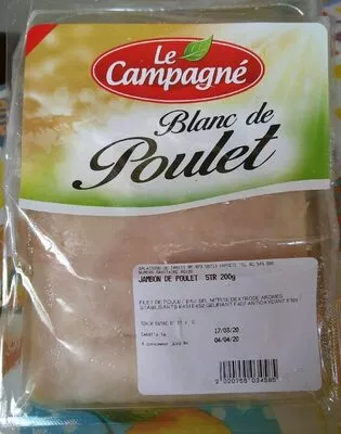 Blanc de poulet Salaisons de Tahiti Le Campagné 200 grammes  5 tranches, code 2020755034585