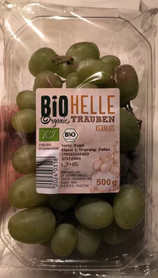 Bio Helle Trauben kernlos  500 g, code 20240318