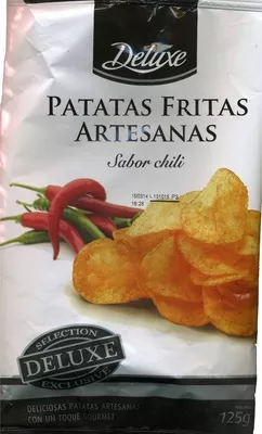 Patatas fritas artesanas Sabor chili Deluxe 125 g, code 20258511