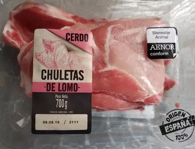 Chuletas de Lomo lidl 700 g, code 20282332