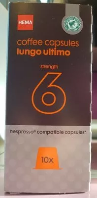 Coffee capsules lungo ultimo strength 6  , code 2030349099999