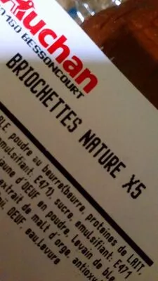 Briochettes nature Auchan 250g, code 2030500380942