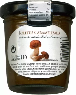 Boletus caramelizado Deluxe 110 g (neto), 120 ml, code 20385408