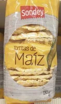 Tortitas de maiz Sondey 130 g, code 20408923