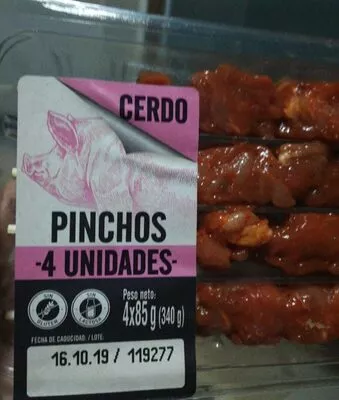 Pinchitos de cerdo  4 x 85 g, code 20410094