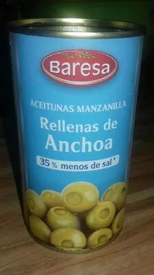 Aceitunas manzanilla rellenas de anchoa Baresa , code 20414931