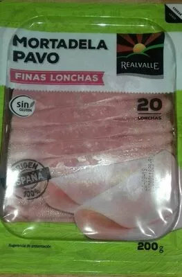 Mortadela pavo Realvalle Realvalle 200 g, code 20431211