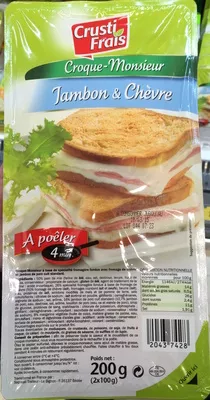 Croque-Monsieur Jambon & Chèvre Crusti Frais 200 g, code 20437428