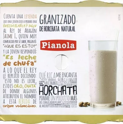 Granizado de Horchata Natural Pianola 800 ml (4 x 200 ml), code 20440640