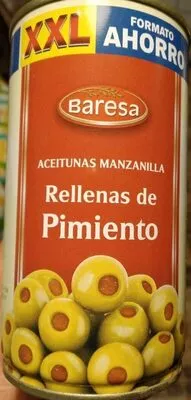 Aceitunas manzanilla rellenas pimiento Baresa 180 g, code 20459017