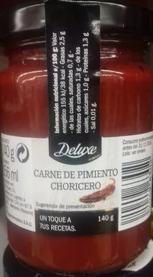 Carne de pimiento choricero Deluxe 140 g, 156 ml, code 20496302