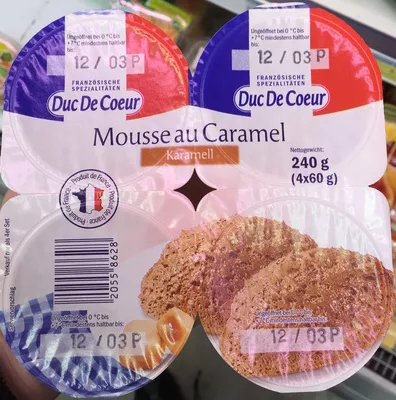 Mousse au caramel Duc De Cœur 240 g (4 x 60 g), code 20558628