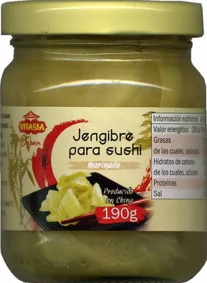 Jengibre encurtido VitAsia 190 g (neto), 110 g (escurrido), code 20564940