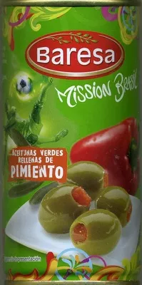 Aceitunas verdes rellenas de pimiento "Baresa" Baresa 350 g (neto), 150 + 30 g (escurrido), code 20578237