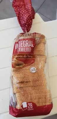 Pan de molde integral de trigo la cestera 820, code 20579005