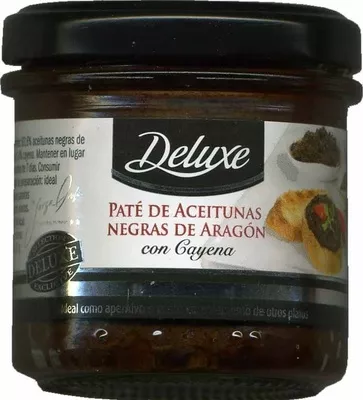 Paté de aceitunas negras de Aragón con cayena Deluxe 108 g, code 20580162