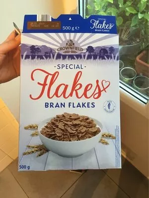 Bran flakes cereal Crownfield 500 g, code 20621483