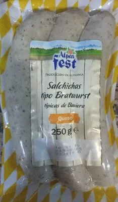 Salchichas tipo Bratwurst Alpen Fest 250 g, code 20654733