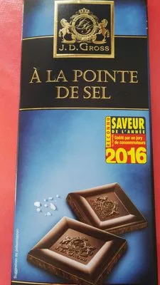 Chocolat noir à la pointe de sel J.D.Gross 125 g, code 20691998