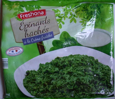 Epinards hachés à la crème fraîche Freshona 1 kg, code 20696467