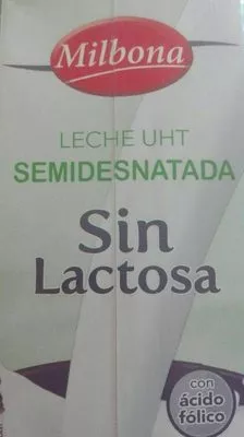 Leche uht sin lactosa semidesnatada Milbona , code 20704049