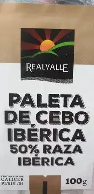 Paleta de cebo ibérica 50% raza ibérica Realvalle , code 20705398