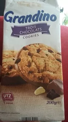 Grandin trois chocolats cookies Grandino 200 g e, code 20706999