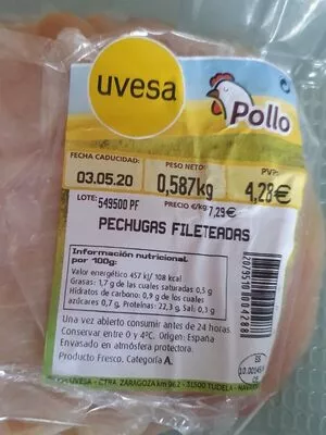 Pechuga de Pollo Uvesa , code 2079510004288