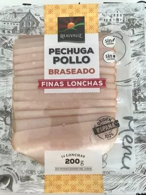 Pechuga pollo braseado Realvalle 200 g, code 20798062