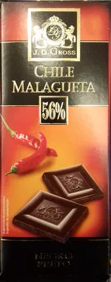 Chocolate negro con chile 56% J.D.Gross 125 g, code 20815899