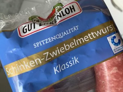 Schinken-Zwiebelmettwurst Gut Erkenloh 2x100g, code 20830526