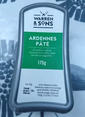 Ardennes Pâté Lidl , code 20837624