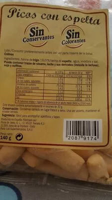 Picos con espelta Lidl 140 g, code 20879174