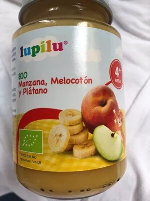 manzana, melocotón y plátano Lupilu 80 g, code 20880880