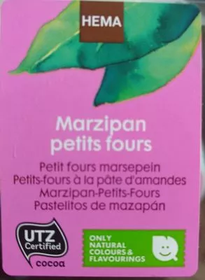 Marzipan petits fours Hema 150 g, code 2092543599996